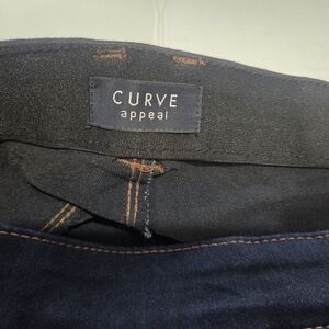 Curve Appeal Size 16W Women's Dark Blue Skinny Jeans